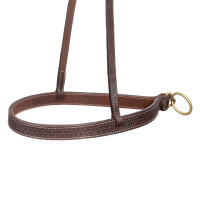 Muserolle pour bridon one-ear Pool’s avec boucles laiton Huilé Muserolle pour bridon one-ear Pool’s avec boucles laiton Huilé