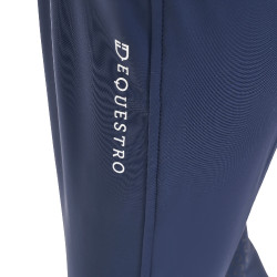Pantalon d’équitation enfant unisexe Equestro x FISE grip genoux Marine blazer Bleu marine