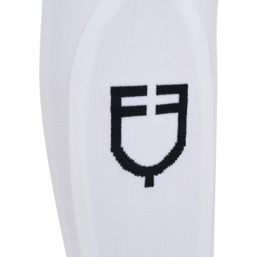 Pantalon d’équitation enfant unisexe Equestro x FISE grip genoux Blanc