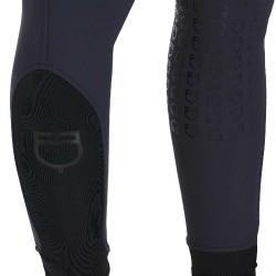 Pantalon d’équitation femme Equestro full grip taille haute doublé polaire Marine blazer Bleu marine
