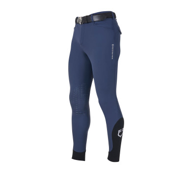Pantalon d’équitation homme Equestro x FISE grip genoux Marine blazer Bleu marine Pantalon d’équitation homme Equestro x FISE grip genoux Marine blazer Bleu marine