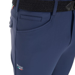 Pantalon d’équitation homme Equestro x FISE grip genoux Marine blazer Bleu marine Pantalon d’équitation homme Equestro x FISE grip genoux Marine blazer Bleu marine