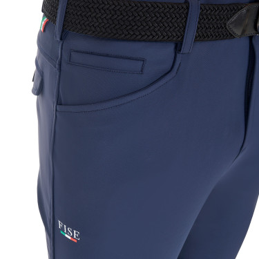Pantalon d’équitation homme Equestro x FISE grip genoux Marine blazer Bleu marine Pantalon d’équitation homme Equestro x FISE grip genoux Marine blazer Bleu marine