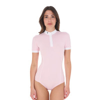 Polo body de concours Equestro femme manches courtes Ballerine Rose