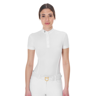 Polo body de concours Equestro femme manches courtes