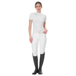 Polo body de concours Equestro femme manches courtes