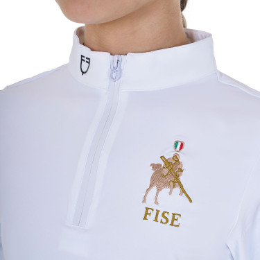 Polo de concours fille manches longues Equestro x FISE Polo de concours fille manches longues Equestro x FISE