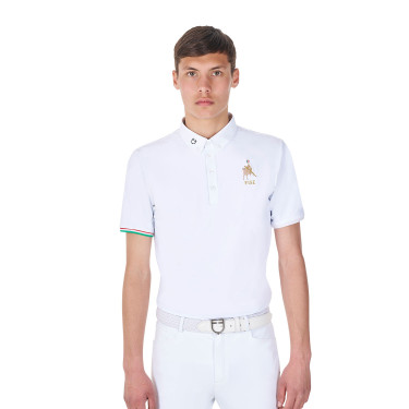 Polo de concours homme Equestro x FISE manches courtes Polo de concours homme Equestro x FISE manches courtes