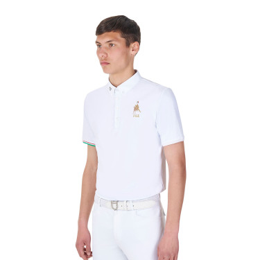 Polo de concours homme Equestro x FISE manches courtes Polo de concours homme Equestro x FISE manches courtes