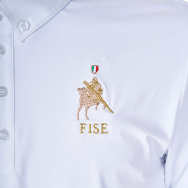 Polo de concours homme Equestro x FISE manches courtes Polo de concours homme Equestro x FISE manches courtes