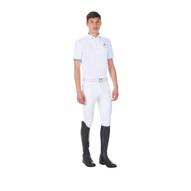 Polo de concours homme Equestro x FISE manches courtes Polo de concours homme Equestro x FISE manches courtes