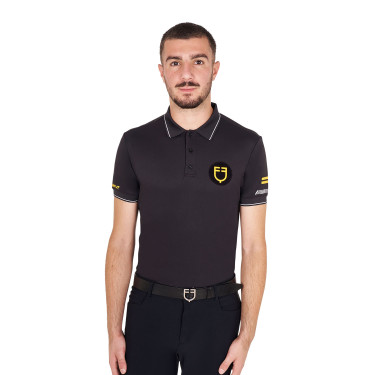 Polo homme Equestro Scuderia manches courtes Noir Polo homme Equestro Scuderia manches courtes Noir