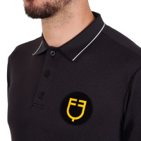 Polo homme Equestro Scuderia manches courtes Noir Polo homme Equestro Scuderia manches courtes Noir