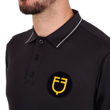 Polo homme Equestro Scuderia manches courtes Noir Polo homme Equestro Scuderia manches courtes Noir