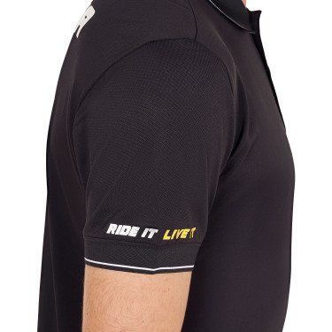 Polo homme Equestro Scuderia manches courtes Noir Polo homme Equestro Scuderia manches courtes Noir