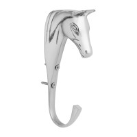 Porte bride de cheval en laiton massif Supreme Argent
