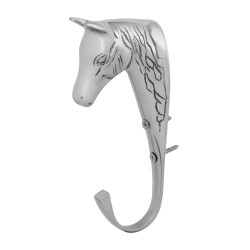 Porte bride de cheval en laiton massif Supreme Argent