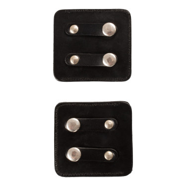 Porte-numéro de concours Equestro 3 chiffres 9×8 cm Noir