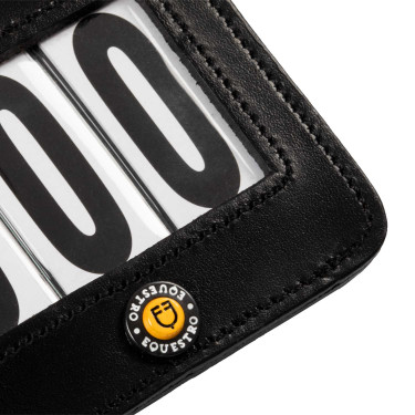 Porte-numéro de concours Equestro 3 chiffres 9×8 cm Noir