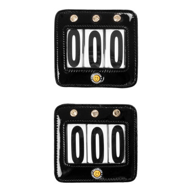 Porte-numéro de concours Equestro avec cristaux