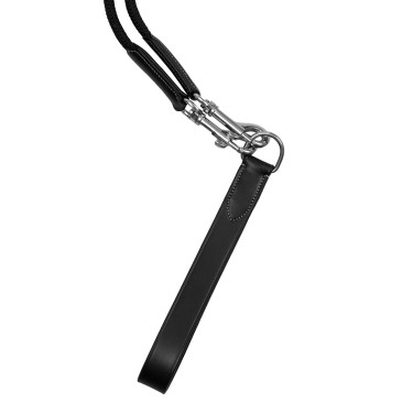 Rênes allemandes Equestro en nylon et cuir doublé
