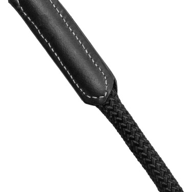 Rênes allemandes Equestro en nylon et cuir doublé