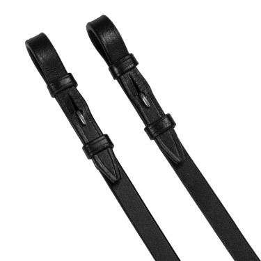 Rênes de dressage Supreme doubles Noir Rênes de dressage Supreme doubles Noir