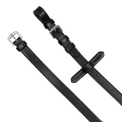 Rênes en caoutchouc Equestro grip en relief et finitions argentées