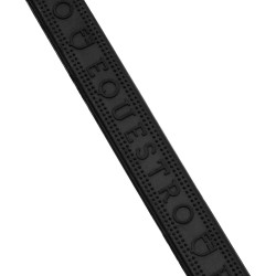 Rênes en cuir et caoutchouc Equestro violet fitting