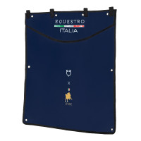 Tenture de box long Equestro x FISE avec logo brodé Marine blazer Bleu marine
