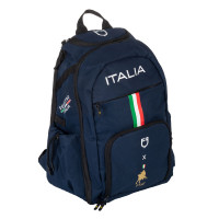Sac à dos technique multipoche Equestro x FISE Marine blazer Bleu marine Sac à dos technique multipoche Equestro x FISE Marine blazer Bleu marine