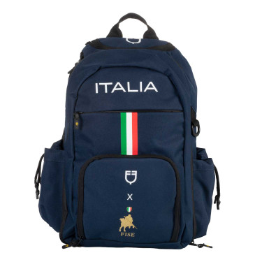 Sac à dos technique multipoche Equestro x FISE Marine blazer Bleu marine