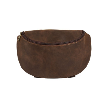 Sac pommeau en cuir Pool’s Marron