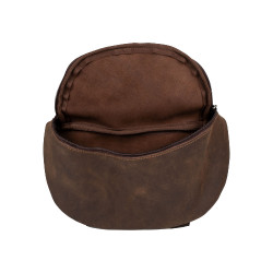 Sac pommeau en cuir Pool’s Marron