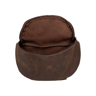 Sac pommeau en cuir Pool’s Marron