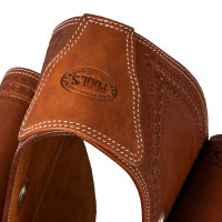 Sacoche Pool's Bisaccia Handtooled Huile foncé Marron Sacoche Pool's Bisaccia Handtooled Huile foncé Marron