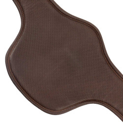 Sangle bavette Equestro en cuir Marron foncé