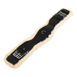 Sangle de dressage cuir Equestro Noir Sangle de dressage cuir Equestro Noir