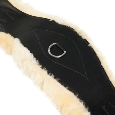 Sangle de dressage cuir Equestro Noir Sangle de dressage cuir Equestro Noir