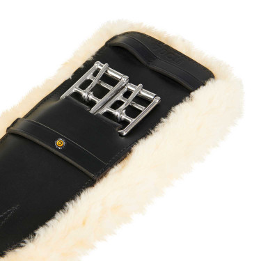 Sangle de dressage cuir Equestro Noir Sangle de dressage cuir Equestro Noir
