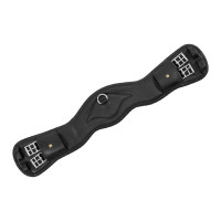 Sangle de dressage Equestro en cuir souple Noir Sangle de dressage Equestro en cuir souple Noir