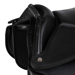 Selle complète Shetland avec poignée Supreme Noir