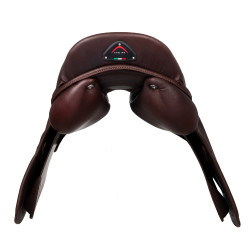 Selle d'obstacle Acavallo Comfort Sublime KC Race 2.4 Marron foncé