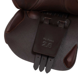 Selle d'obstacle Acavallo Comfort Sublime KC Race 2.6 Marron foncé