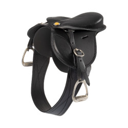 Selle d'obstacle Equestro pour cheval jouet Noir