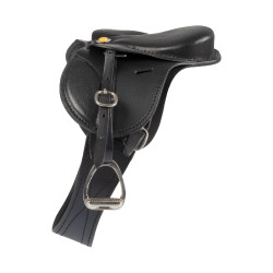 Selle d'obstacle Equestro pour cheval jouet Noir