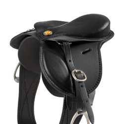 Selle d'obstacle Equestro pour cheval jouet Noir