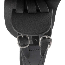 Selle d'obstacle Equestro pour cheval jouet Noir