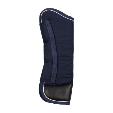 Set guêtres de transport et protège-queue Equestro patch en caoutchouc Marine Bleu marine
