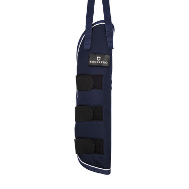 Set guêtres de transport et protège-queue Equestro patch en caoutchouc Marine Bleu marine